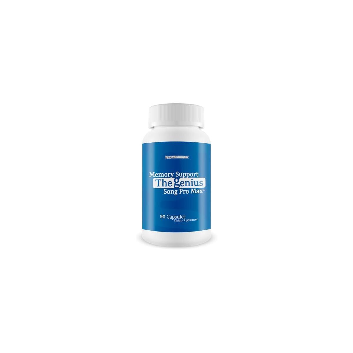 Memory Support - The Genius Song Pro Max - Our Best Brain Focus And Memory Supplement - Lion&rsquo;s Mane Brain Booster For Seniors With Gingko Biloba & Methylated Vitamin B12 - Mental Focus Supplement