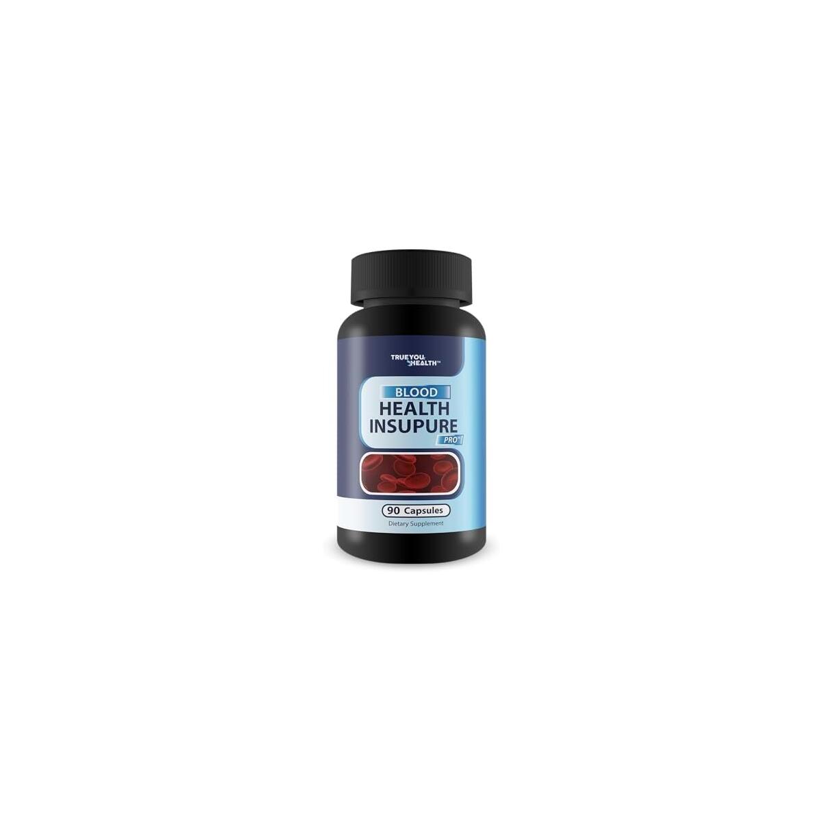 Blood Health Insupure Pro - Improved Formula - Our Best Blood Support Pills for Circulatory Health - Blood Flow Care Sugar Cleanse Blood Circulation Pills - Poor Circulation Supplements for Women Men