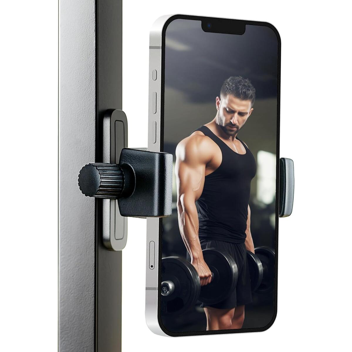 Magnetic Golf Cart and Gym Phone Holder, Adjustable 360&deg; Secure Golf Phone Mount Caddy, Compatible with iPhone/Samsung/Pixel and Smartphones, Golf Cart Accessories, Gym and Workout Accessories