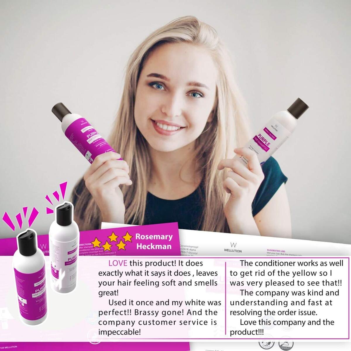 Purple Shampoo And Conditioner Set Blonde Shampoo Cashback - RebateKey