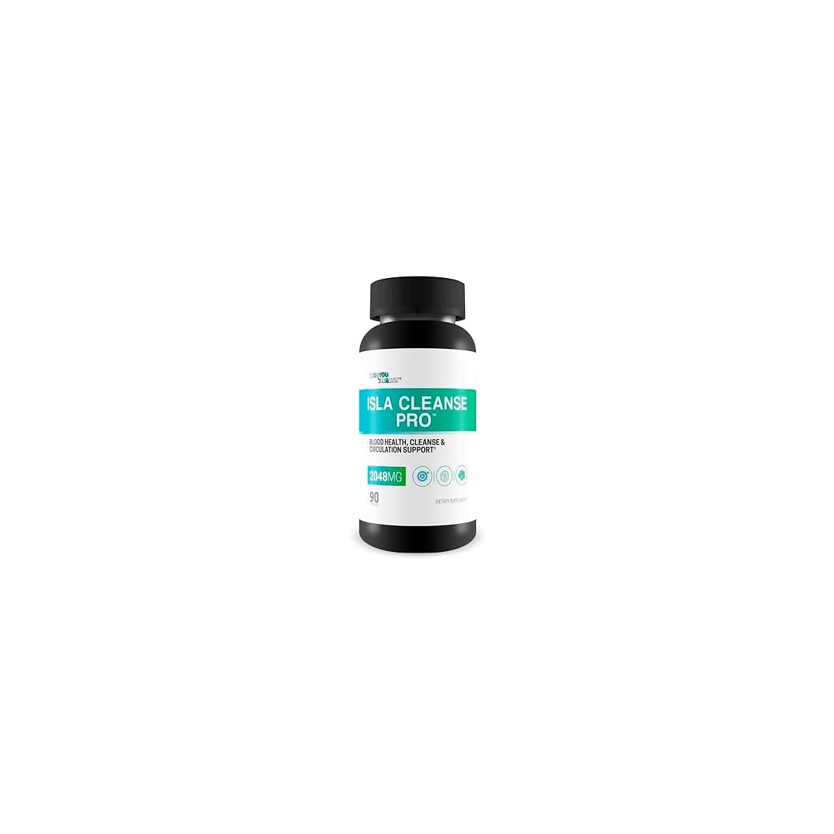 Isla Cleanse Pro - Our Best Vein Health & Artery Health Full Body Cleanse Detox Supplement - Blood Cleanse Detox - Island Cleanse Heart Healthy Solution - Arteries Cleanse Body Detox Cleanse Tea Caps