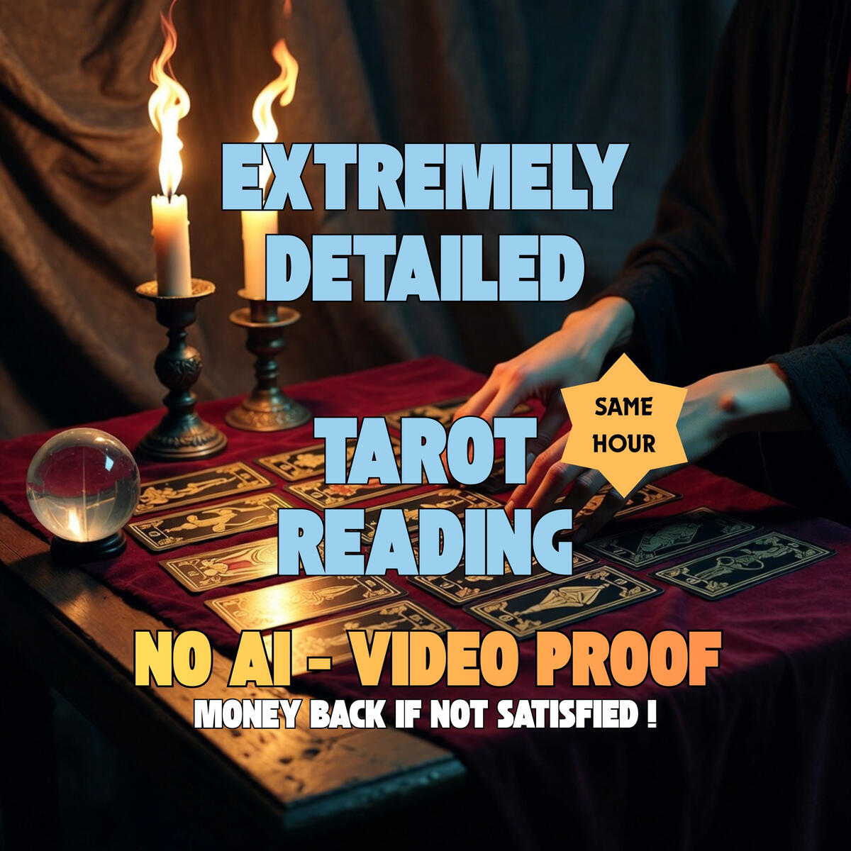 Same Hour Extra Detailed Tarot Reading, No sugar coating, Honest Brutal Psychic Prediction