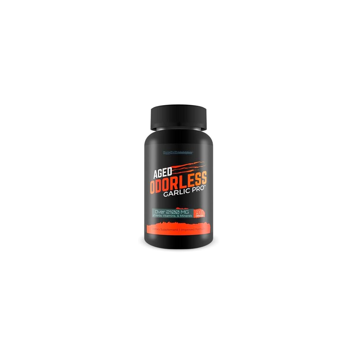 Aged Odorless Garlic Pro - Our Best Aged Garlic Supplements - Odorless Formula - Natural Immune Support Supplement - Vitamin D - Vitamin C - Zinc - Turmeric Elare Odorless Aged Garlic Extract