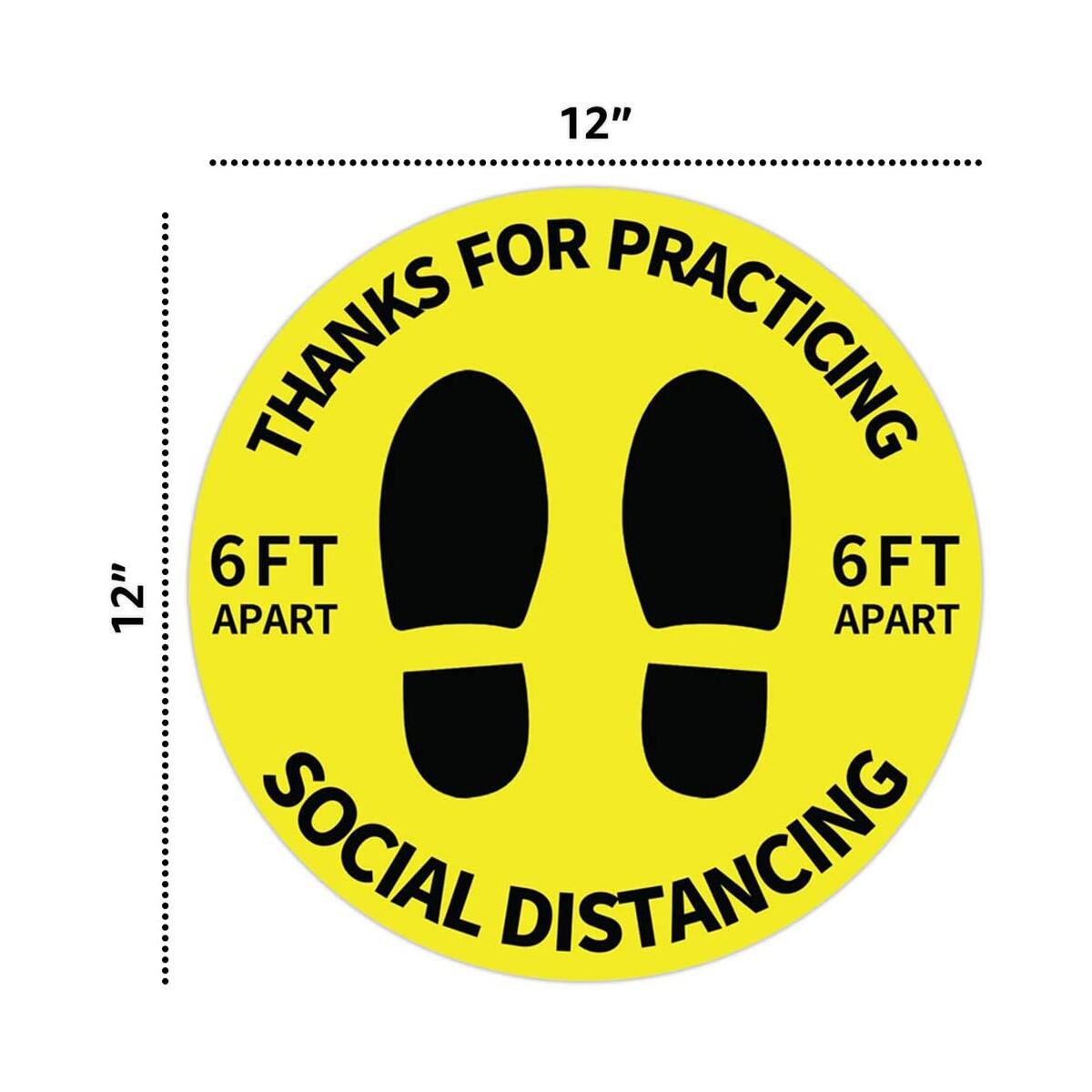 Social Distance Floor Stickers 5 Rebate - RebateKey