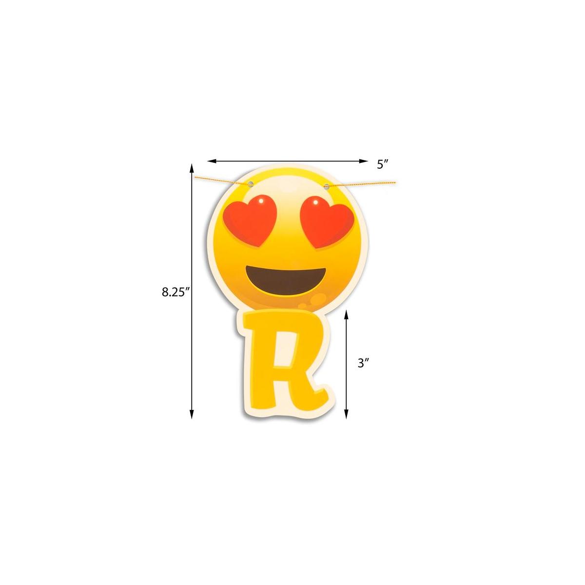 Artistrend Happy Birthday Banner Emoji with Garland Strip