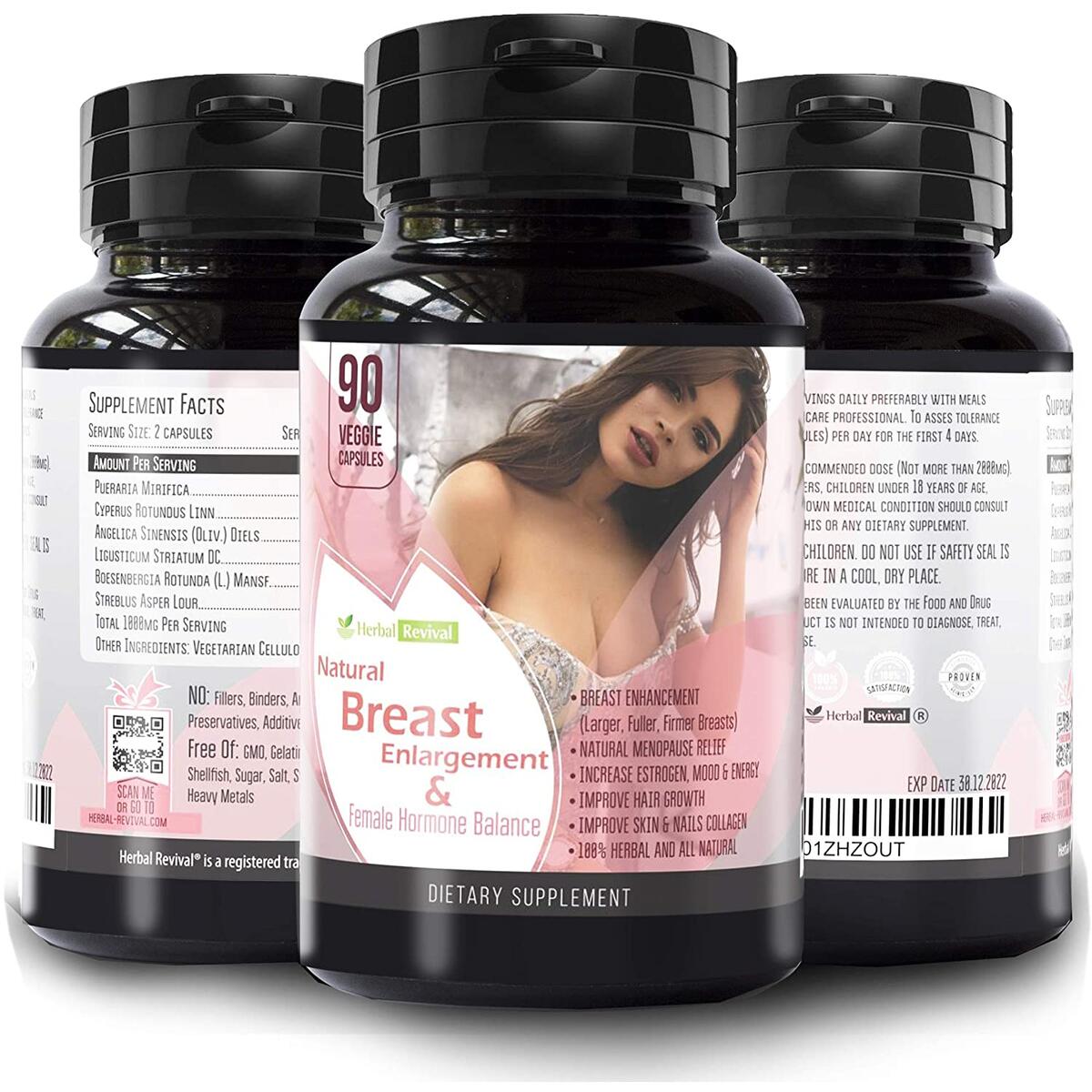 Pueraria Mirifica Capsules Breast Growth Pills - Natural Breast Enhancement...