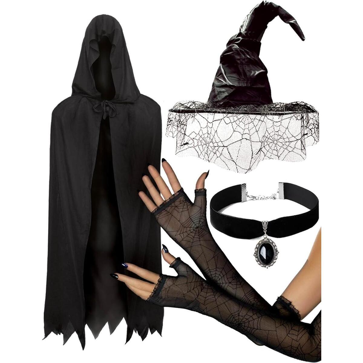 Sexy Witch Costume Accessories: Black Hat Witch Costume for Women Witches