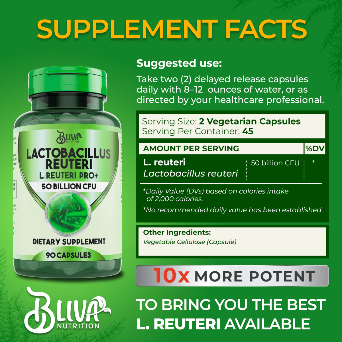 Lactobacillus Reuteri Probiotic Capsules 1 Rebates - RebateKey