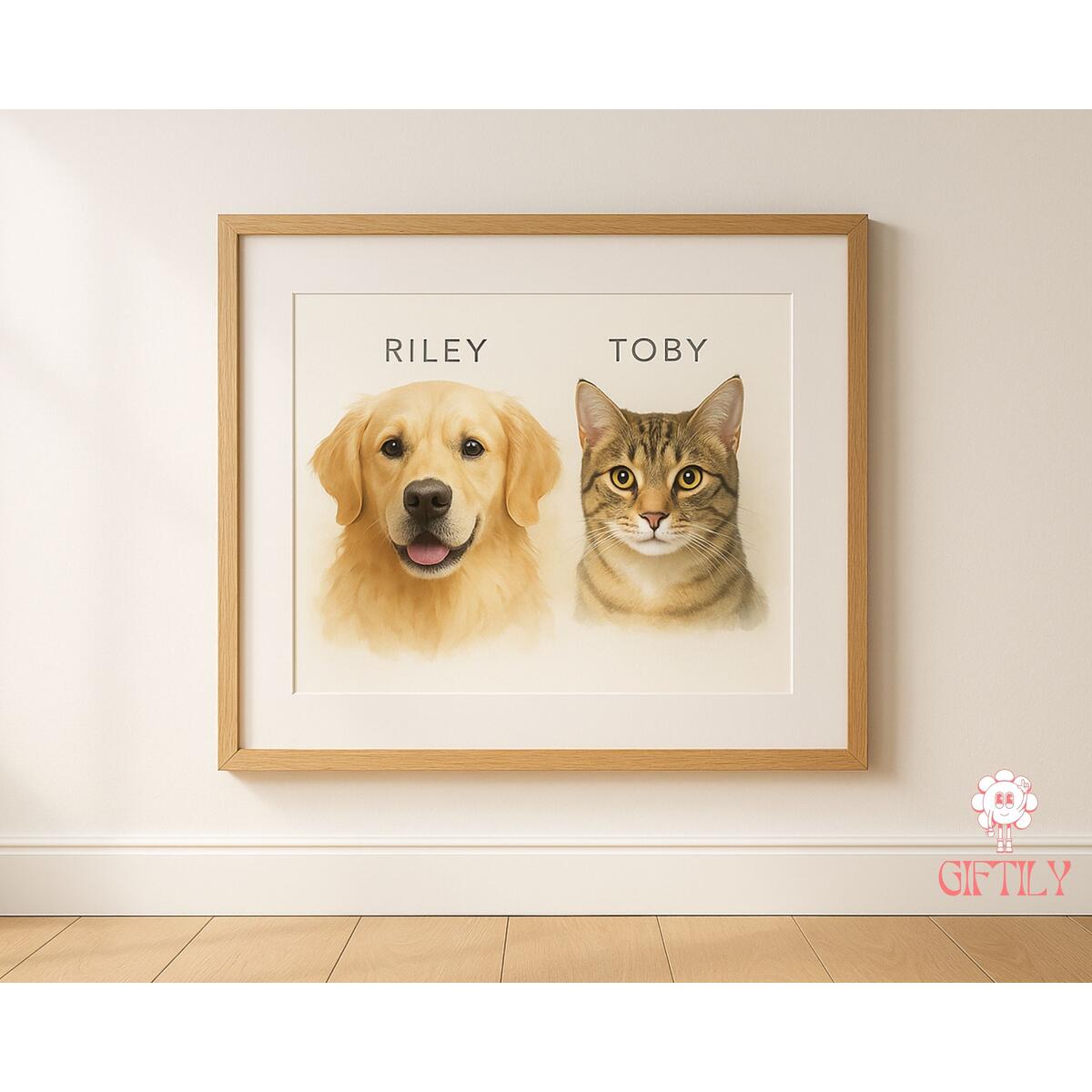 Custom Watercolor Portraits Using Pet Photo Rebates - RebateKey
