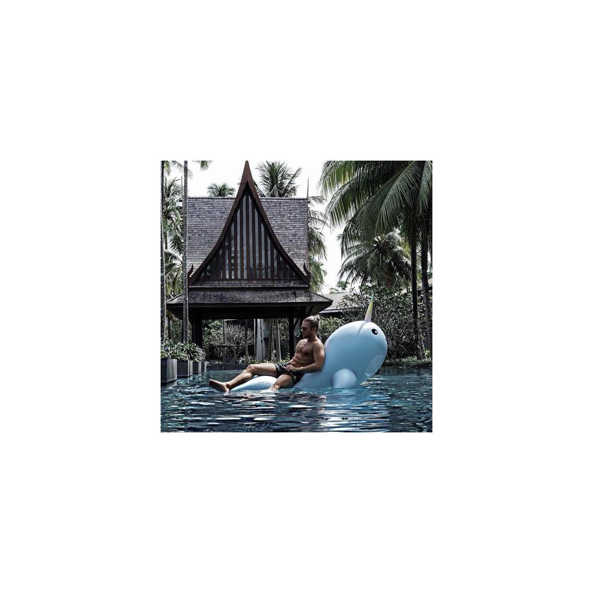 Giant Narwhal Inflatable Pool Floats Ride On Raft Floats For Adults And Kids1 Cashback Rebates - RebateKey