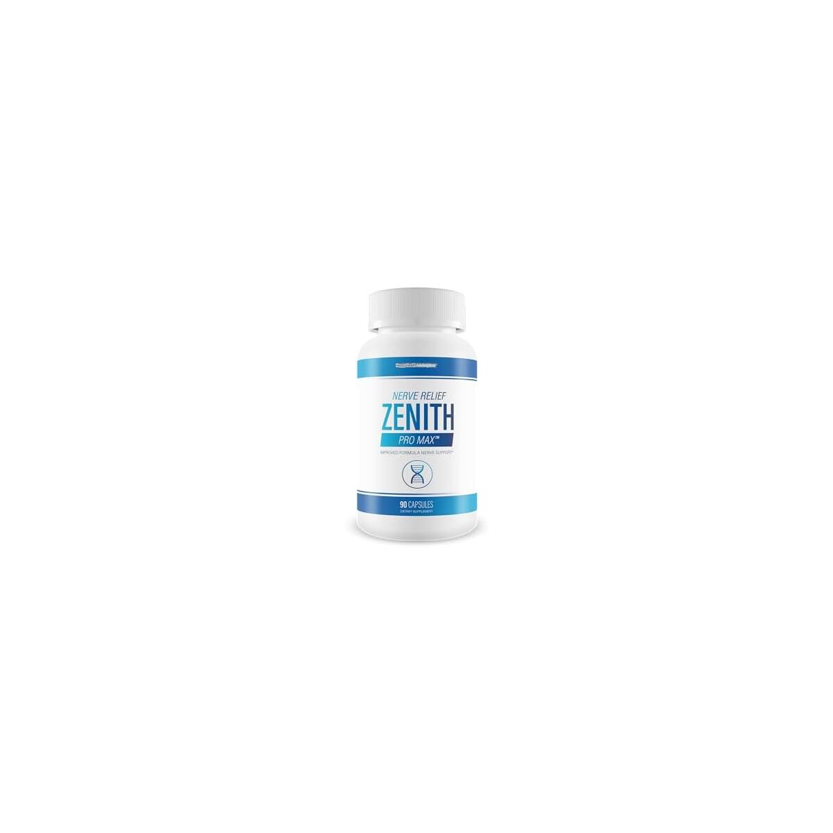 Nerve Relief Zenith Pro Max - Our Best Neuropathy Blend Superfood Formula For Advanced Nerve Support - Broad Vitamin & Mineral Blend With Lion's Mane Mushroom, Cayenne, Methylated B12, And Folate