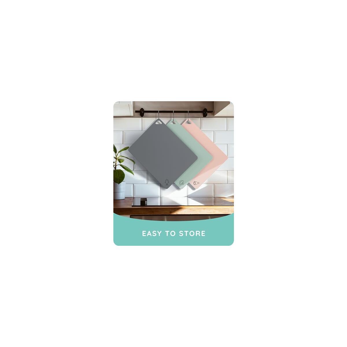 Flexible Plastic Cutting Board Set Of 3 Non Slip Cashback Rebate - RebateKey