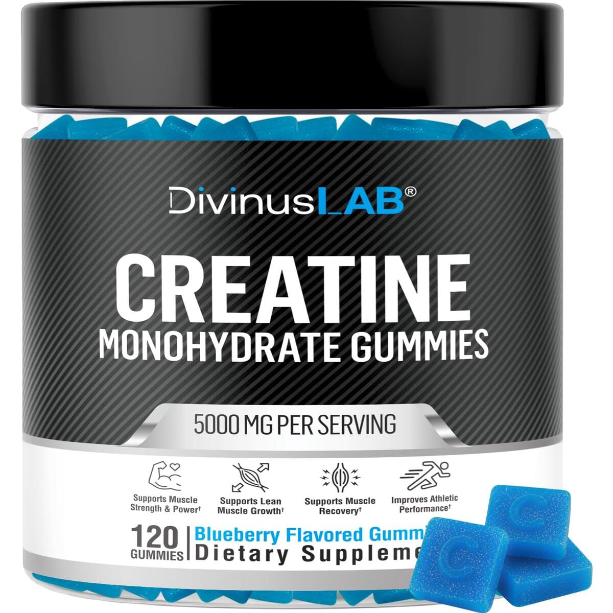 DivinusLab Creatine Monohydrate Gummies 5g (5000mg)