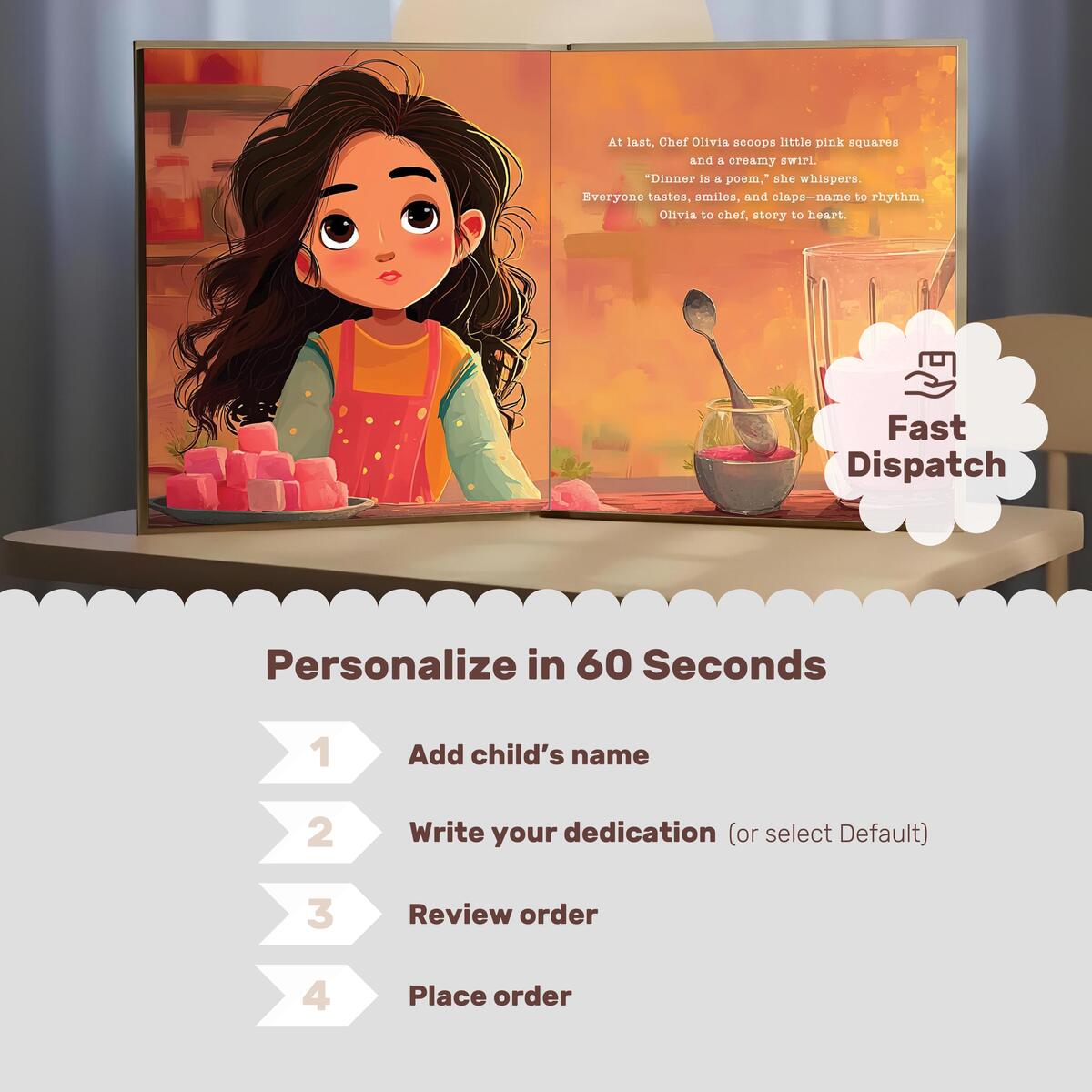 Personalized Girl Chef Storybook Cashback Rebate - RebateKey
