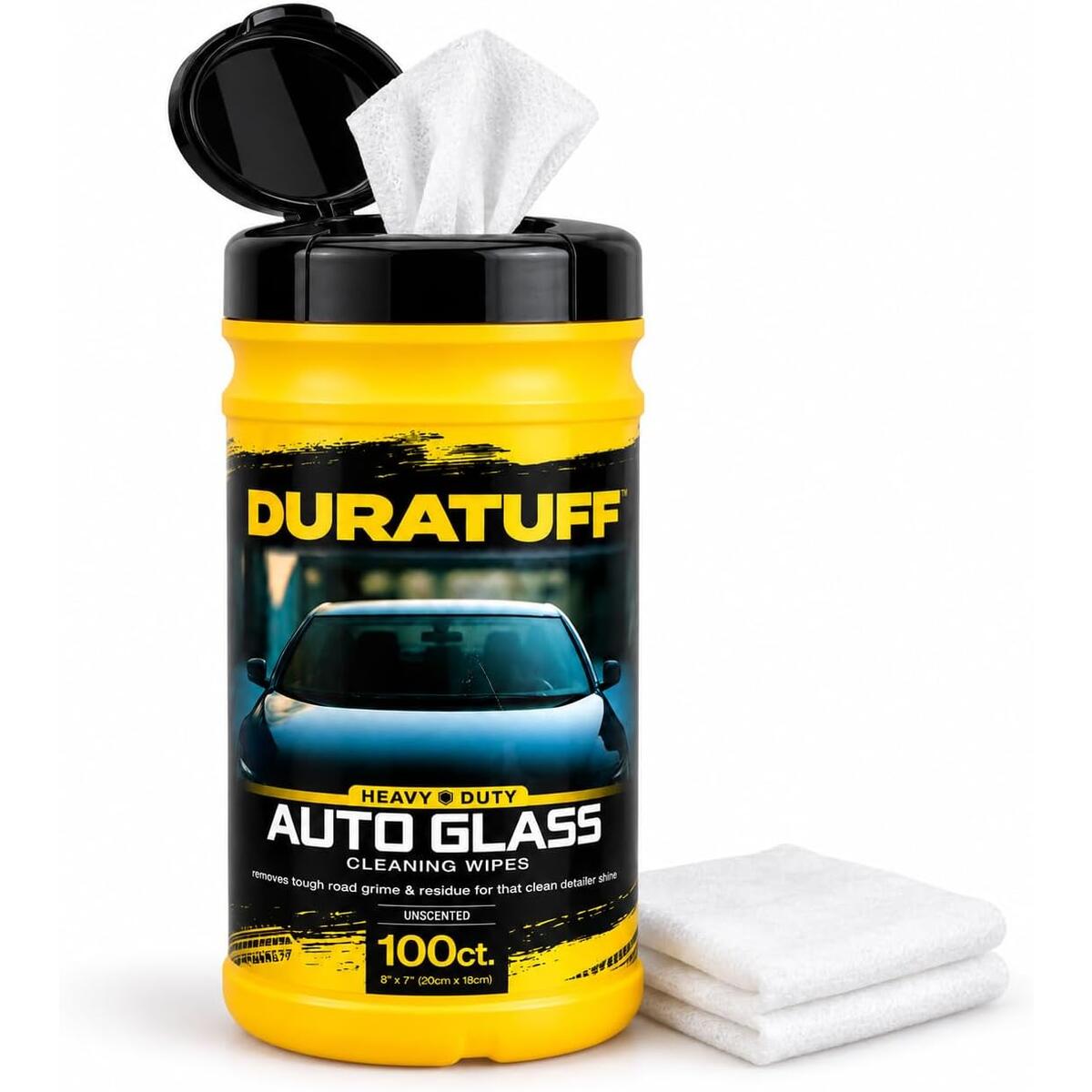 Auto Glass Cleaner Wipes, 100ct, Streak-Free & Ammonia-Free