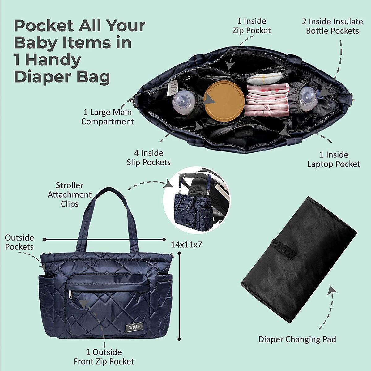 Quilted Diaper Tote Bag Cashback - RebateKey