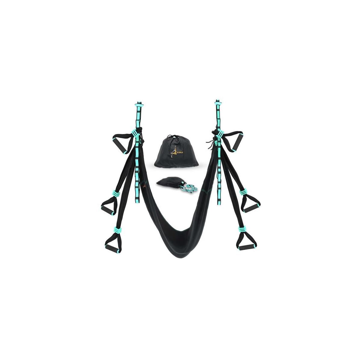 Yoga Trapeze Swing Strong Durable Antigravity Aerial Hammock Kit With Cashback - RebateKey