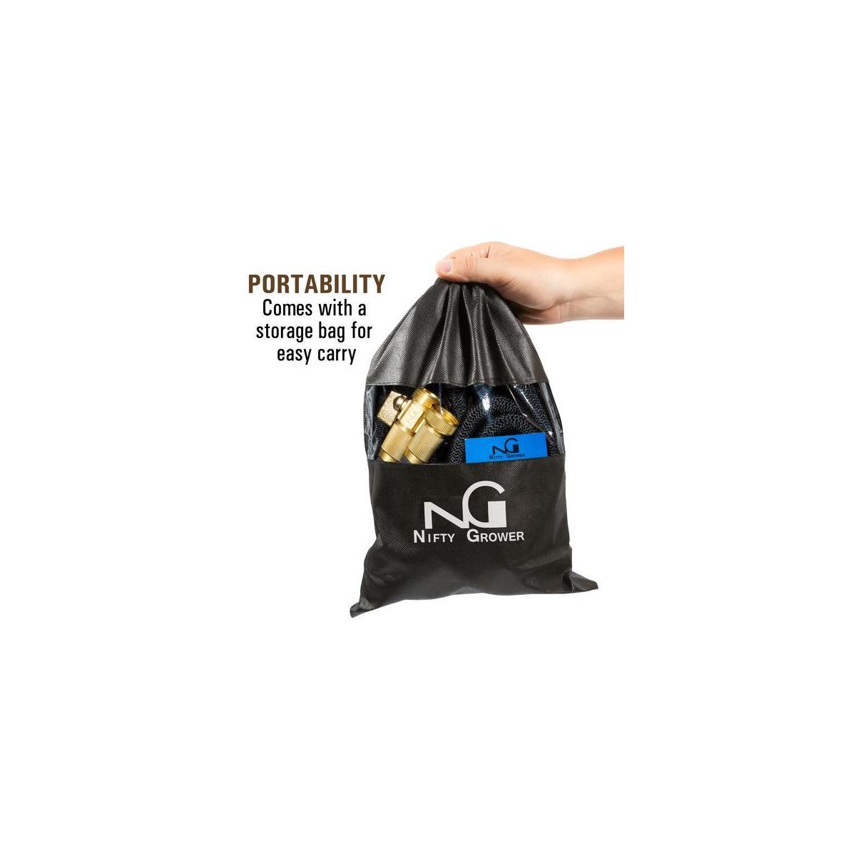 Nifty Grower 100ft Garden Hose New Expandable Water Hose With Double Latex Cor1 Cashback - RebateKey