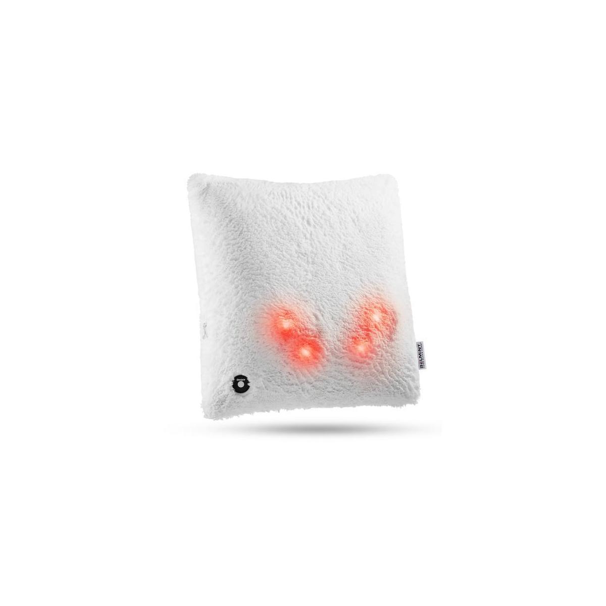 Shiatsu Memory Foam Massage Pillow Fuzzy Soft Pillow With Heat
