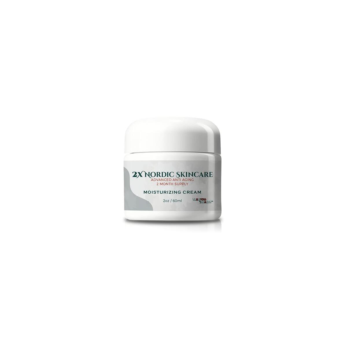 2x Nordic Skincare Cream - 2 Month Supply - Anti Aging Face Cream - Firm & Hydrate - Vitamin A, Collagen, & Ceramide Infused Anti-Aging Moisturizing Cream - Anti-Wrinkle - Skin Glotopix Radiance
