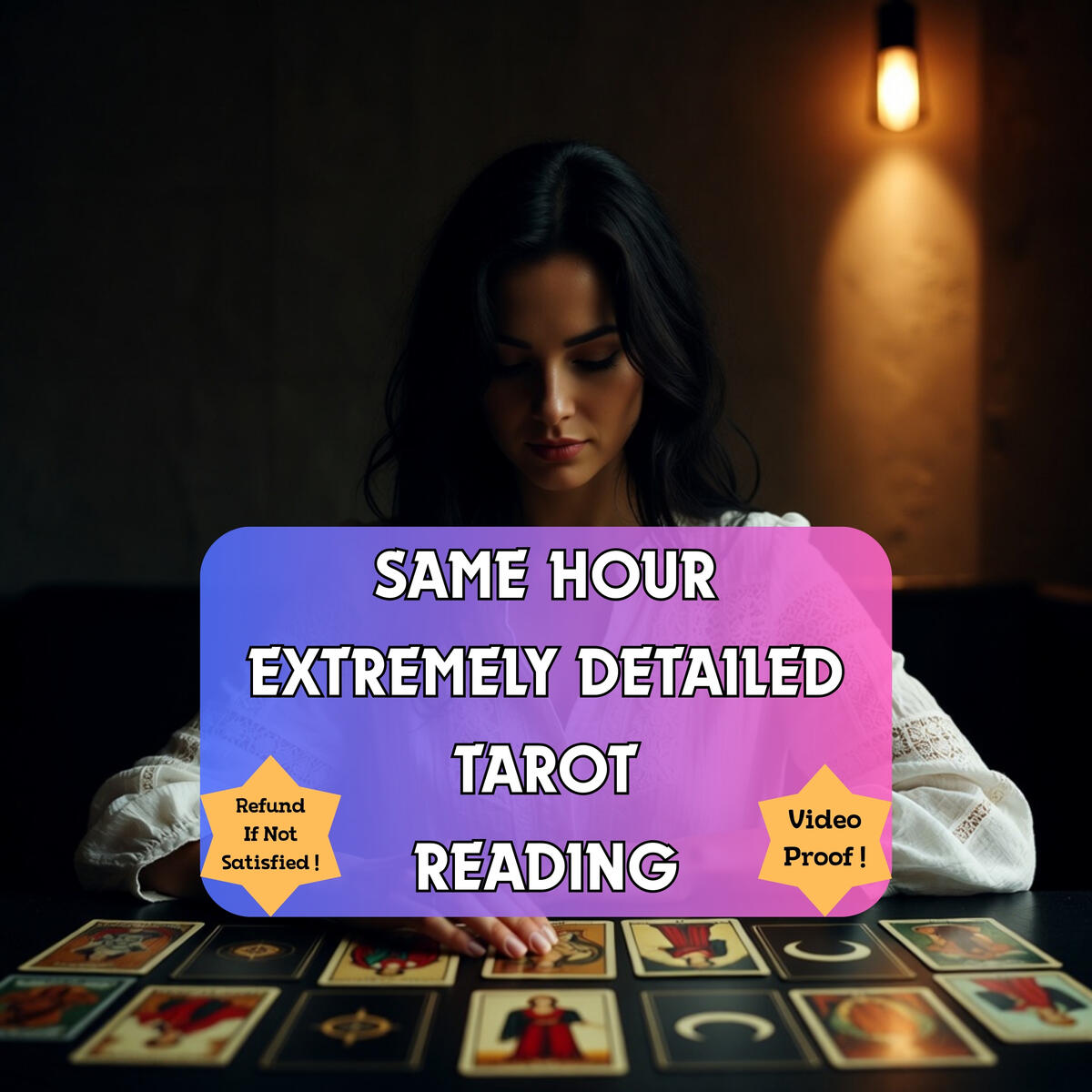 Same Hour Extremely Detailed Tarot Reading, In Depth Psychic Reading, 1 Hour Fast Delivery