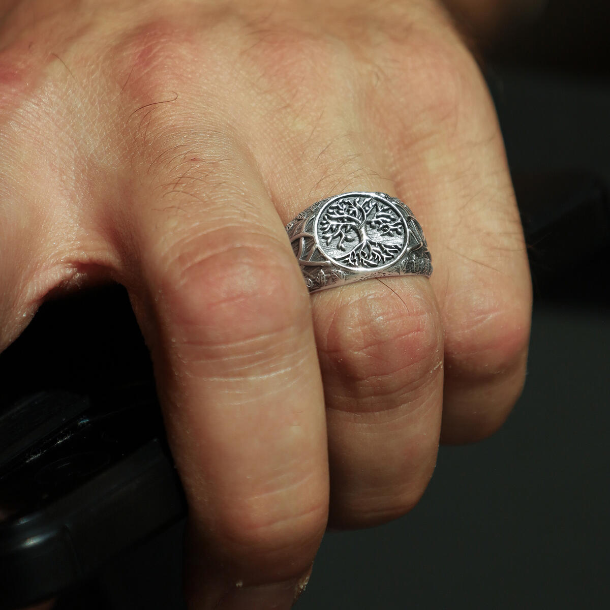 925k Sterling Silver Yggdrasil Ring Cash Back - RebateKey