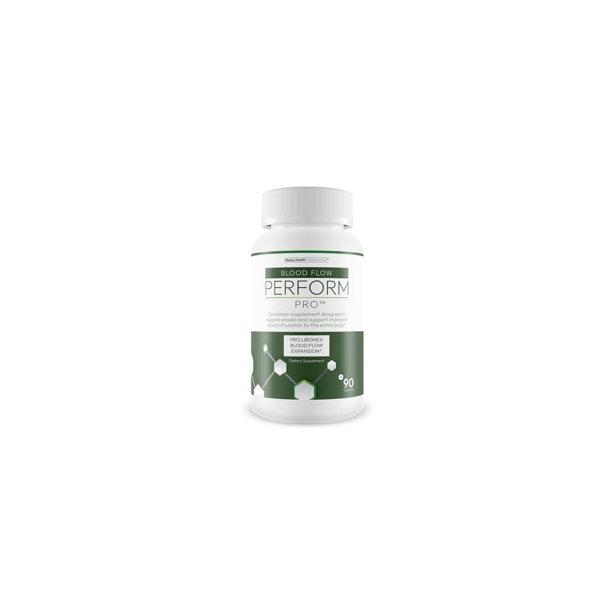 Perform Pro - Our Best Blood Flow Booster for Improved Performance - Circulation Booster Plus Brain Support - Circulation Male Supplement to Focus and Perform - Better Blood Flow Titan Vigor for Men