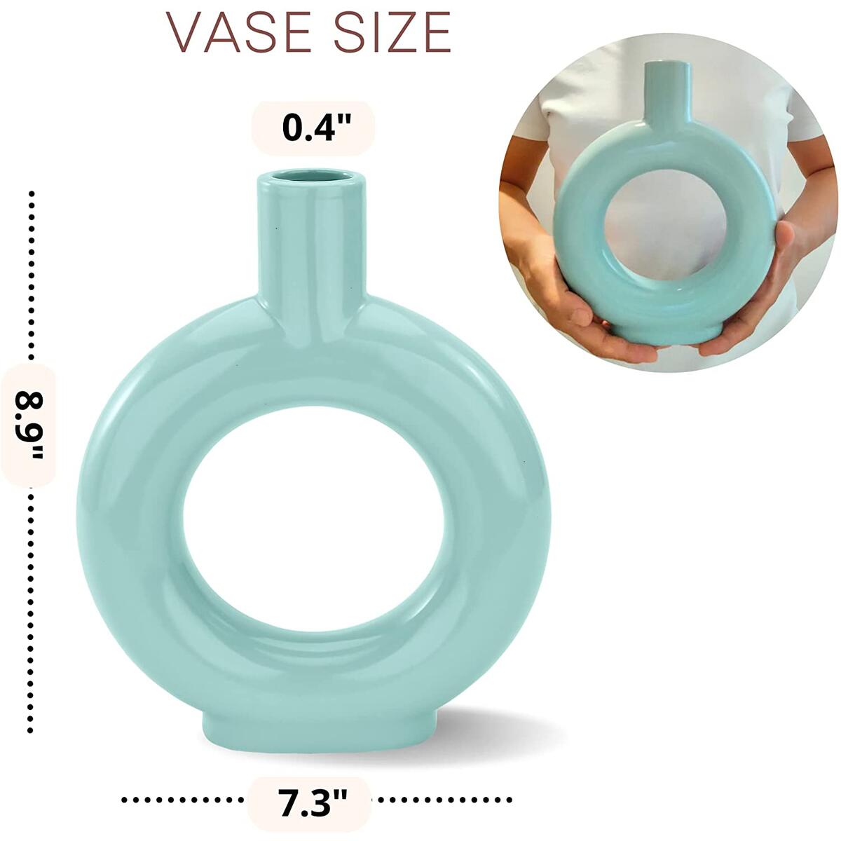 Teal Donut Vase Modern Cashback Rebates - RebateKey