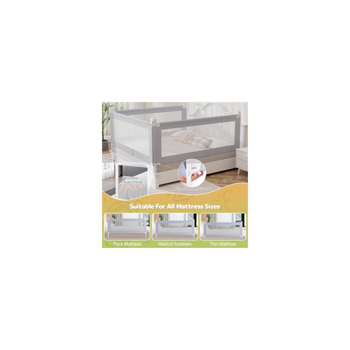 Omzer King Bed Rail For Toddlers Cashback Rebates - RebateKey