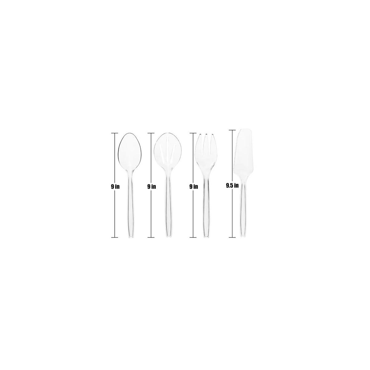Disposable Clear Plastic Serving Utensils Set Includes 6 Forks 6 Spoons 6 Cashback - RebateKey