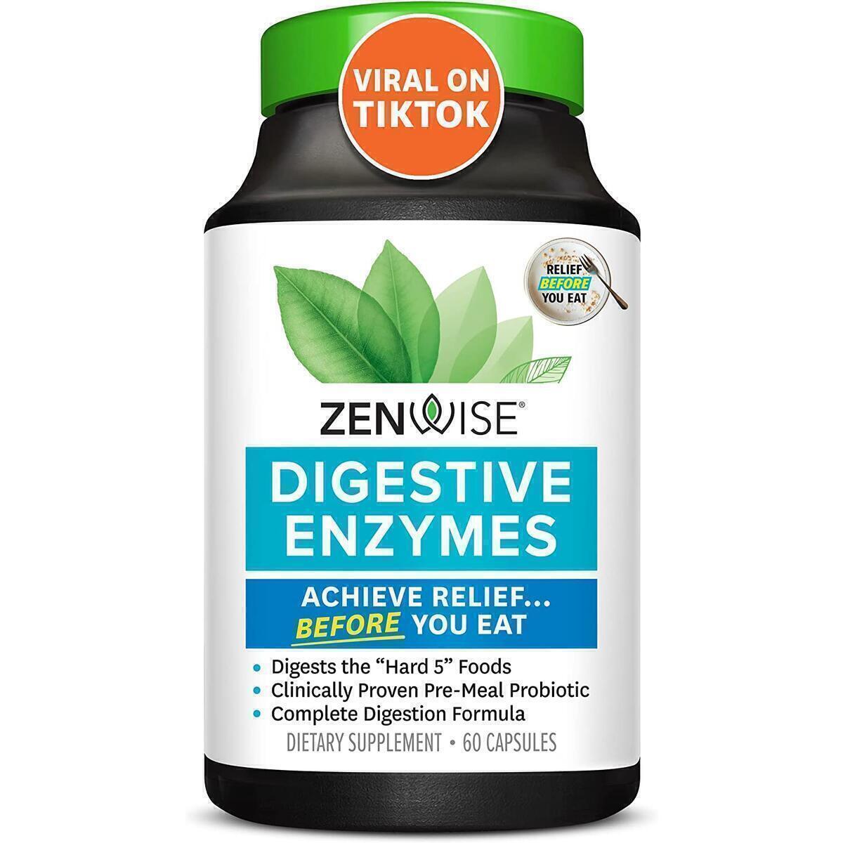 Digestive Enzymes Probiotics Supplement Designed To Decrease Bloating