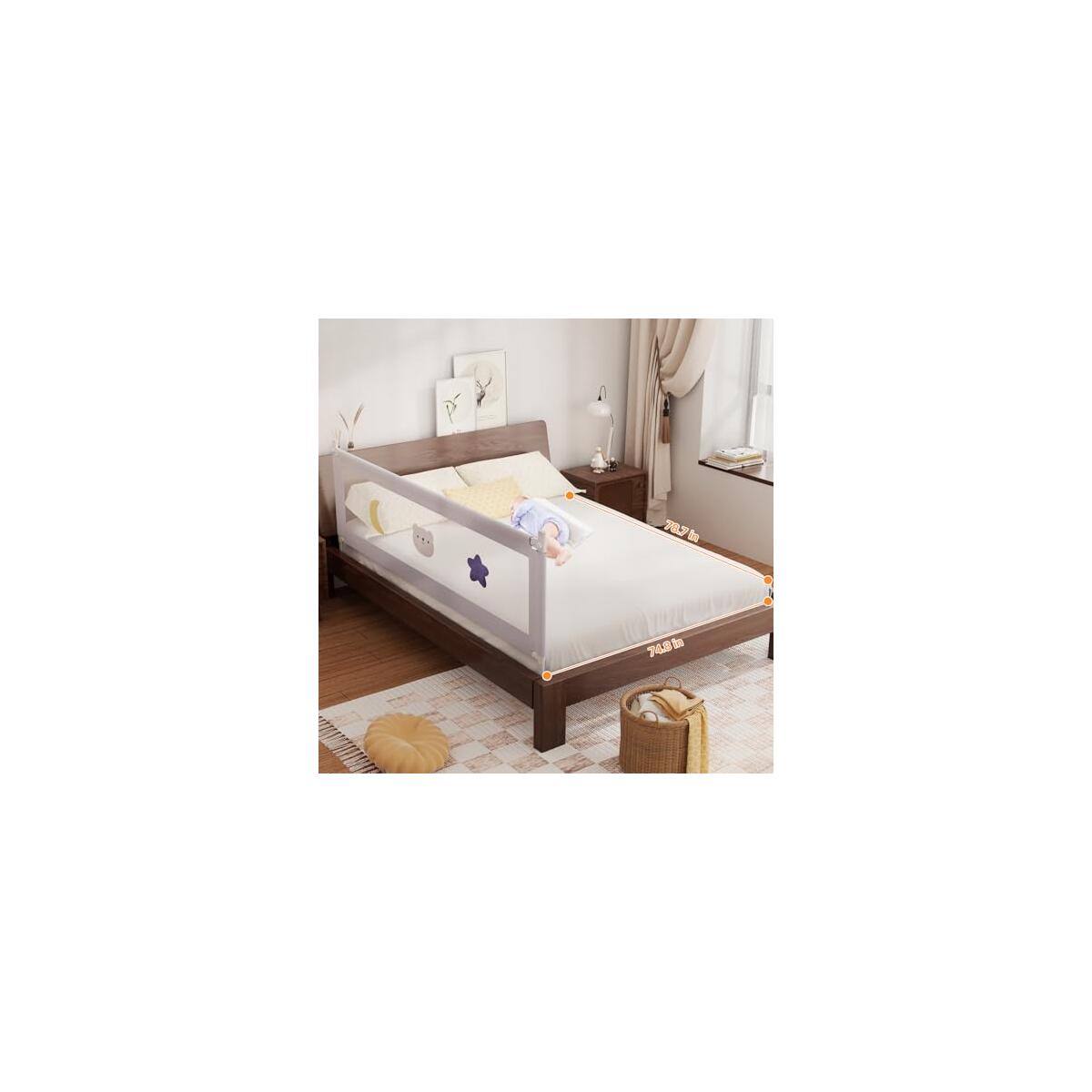 Omzer Bed Rail For Toddlers Toddler Bed Rails Cashback Rebate - RebateKey
