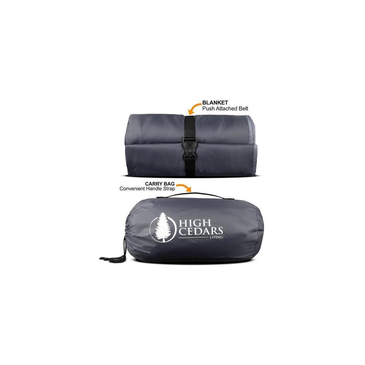Xl Waterproof Fleece Outdoor Stadium Blanket Grey Cashback ...