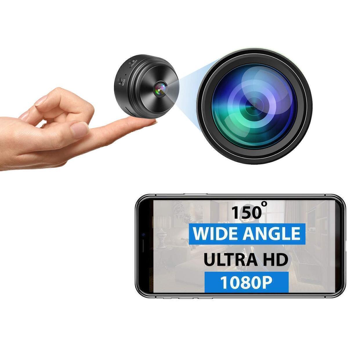 Wireless Mini Camera 1080P - Night Vision - Motion Detection - iOS Android App