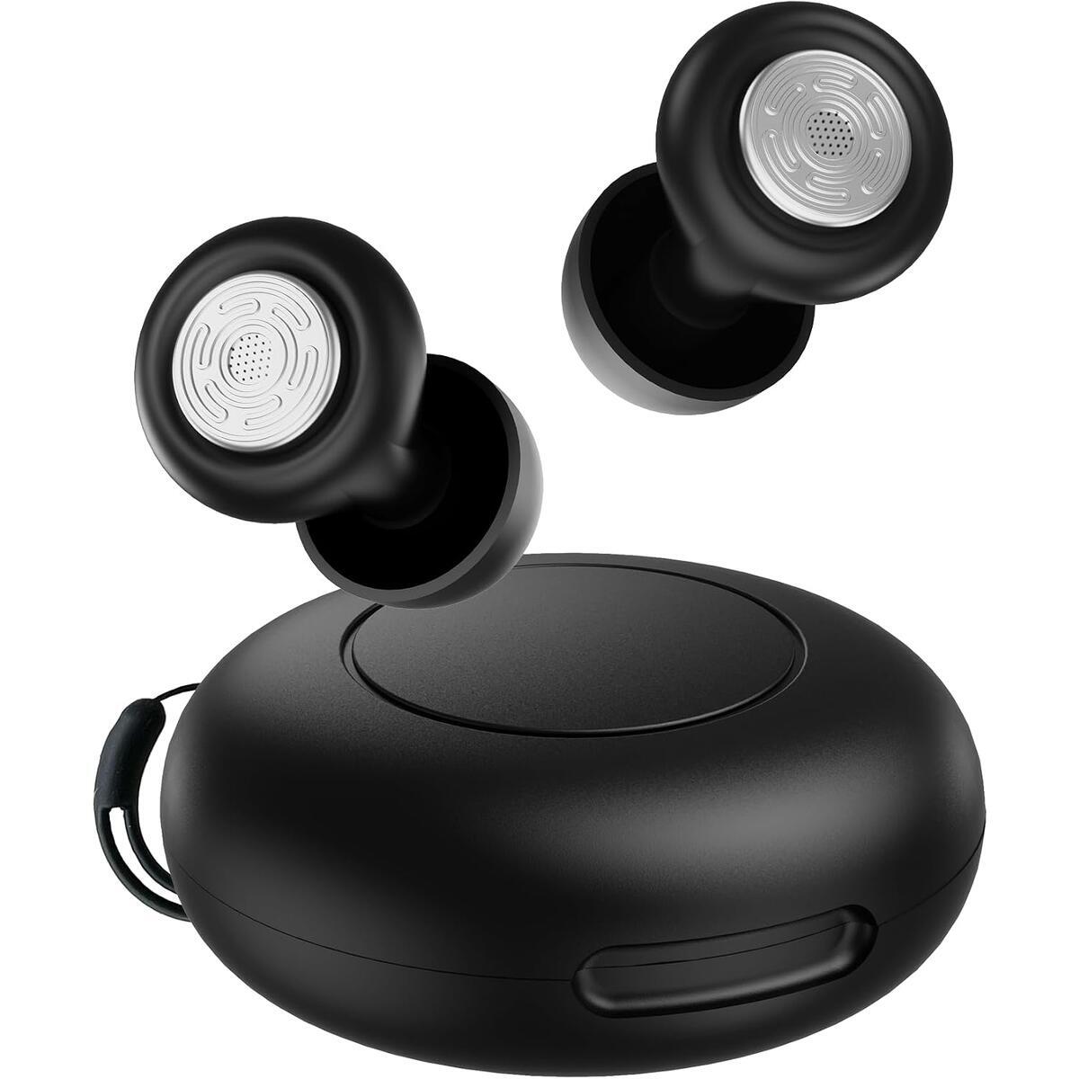 52dB Reusable Silicone Earplugs for Sleeping, Snoring & Side Sleepers, Noise Reduction with Case, 4 Sizes XS/S/M/L