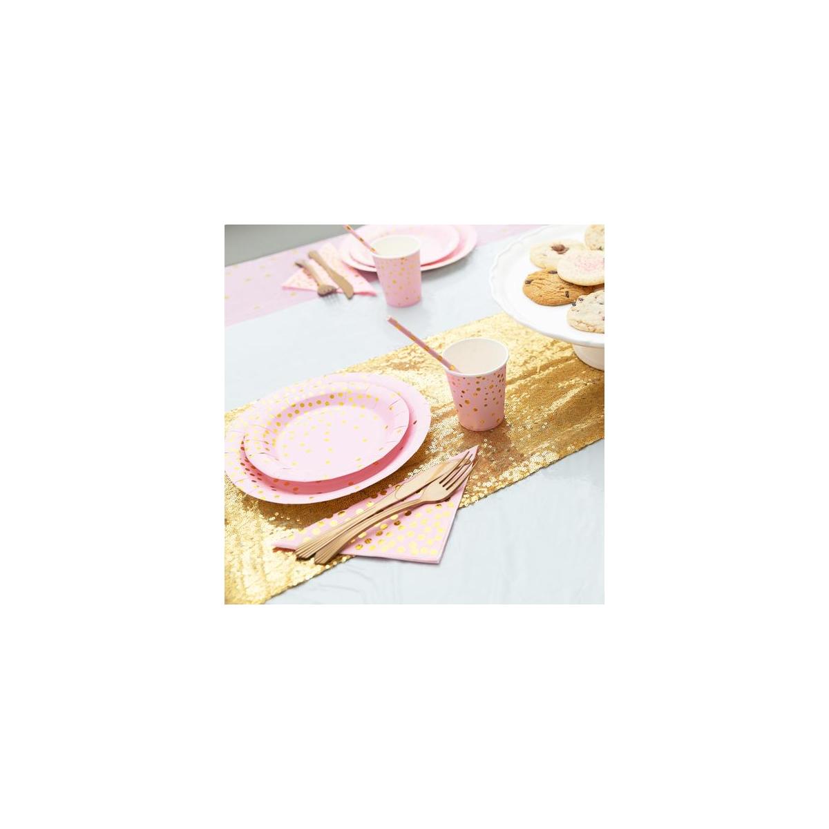 Party Complete Party Supplies Flatware Set For 24 Pink Plastic Cutlery Paper Cashback Rebate - RebateKey