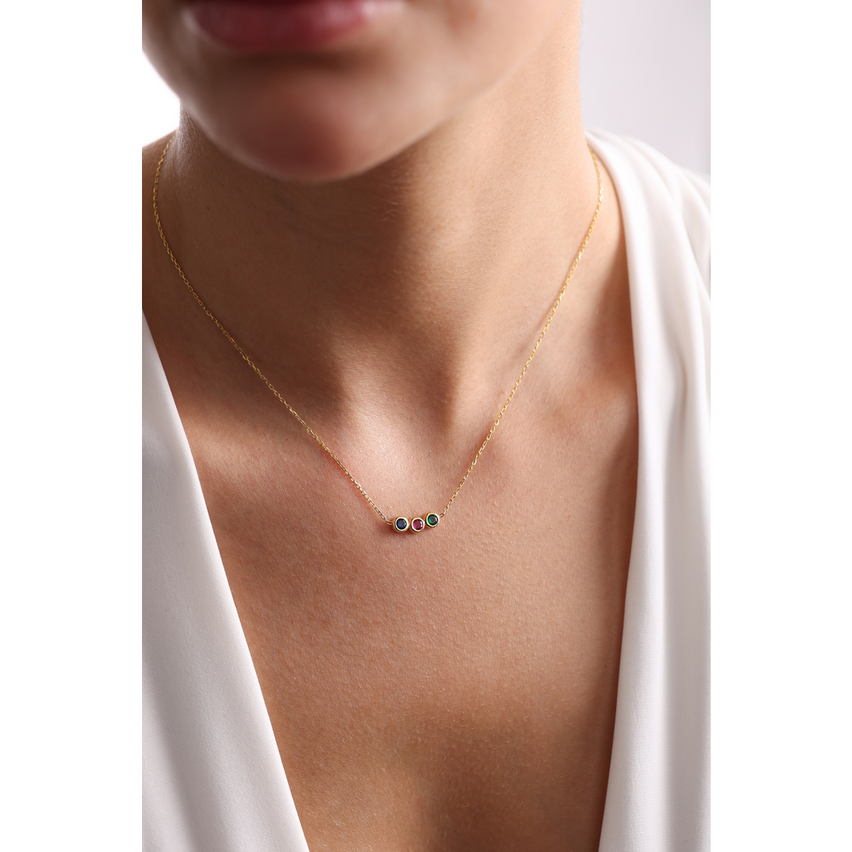 Personalized Family Birthstone Necklace,925 Silver Birthstone,Birth stone jewelry gift,Mothers Necklace,Christmas Gift For Mom,Birthday Gift