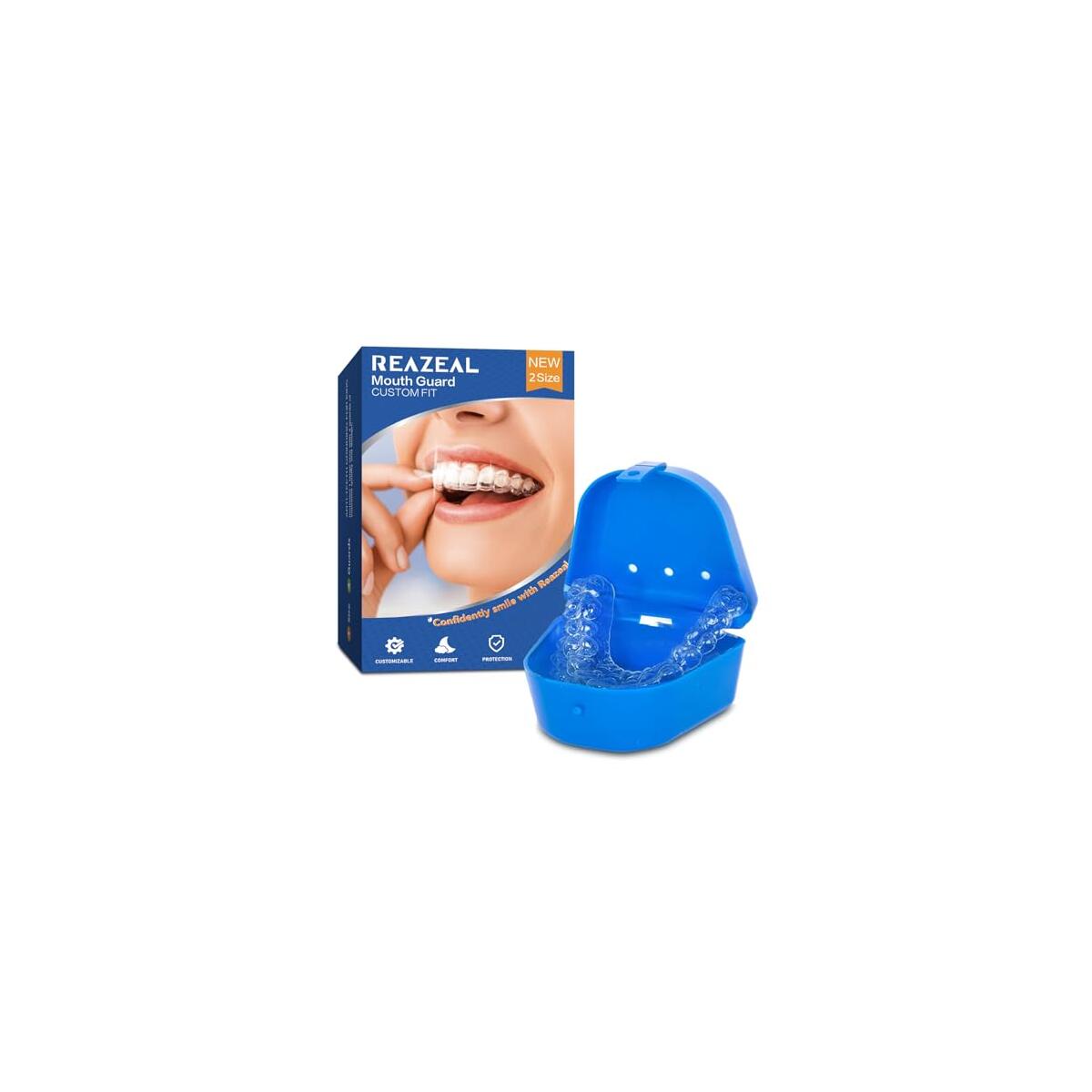 Mouth Guard for Grinding Teeth at Night: Moldable Dental Guard for Sleeping - Nighttime Protection for Teeth - 5 Counts