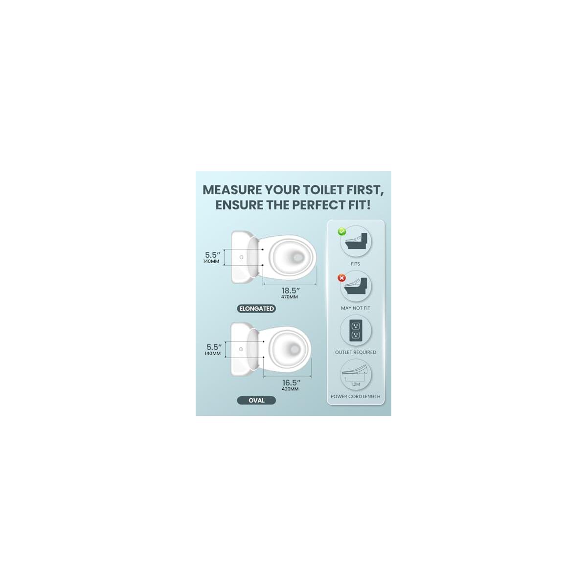 Electric Bidet Toilet Seat Elongated Cashback - RebateKey