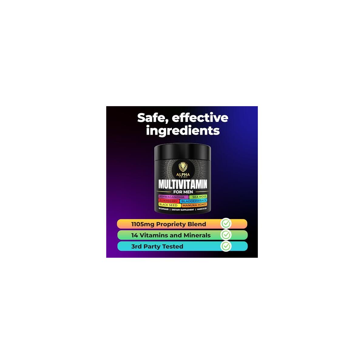 Multivitamin For Men With Seamoss Black Seed Oil 1 Cashback - RebateKey