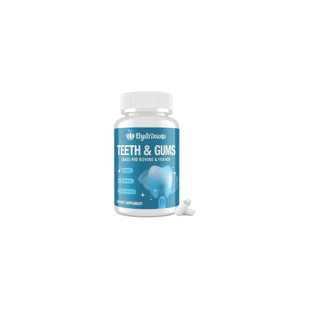 Gum Restore, Gum Repair for Receding Gums &ndash; Oral Health Formula with 3B CFU Oral Probiotics, Calcium & Phosphorus, Vitamins D3, K2 & C, Supports Tooth Remineralization, Oral Balance & Fresh Breath