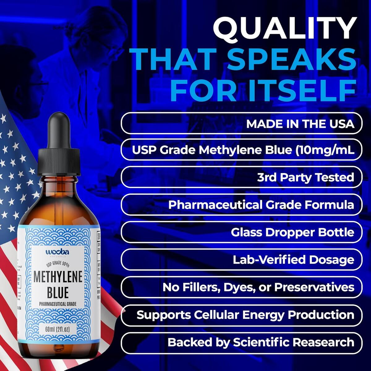 Wooba Methylene Blue Drops Cash Back - RebateKey