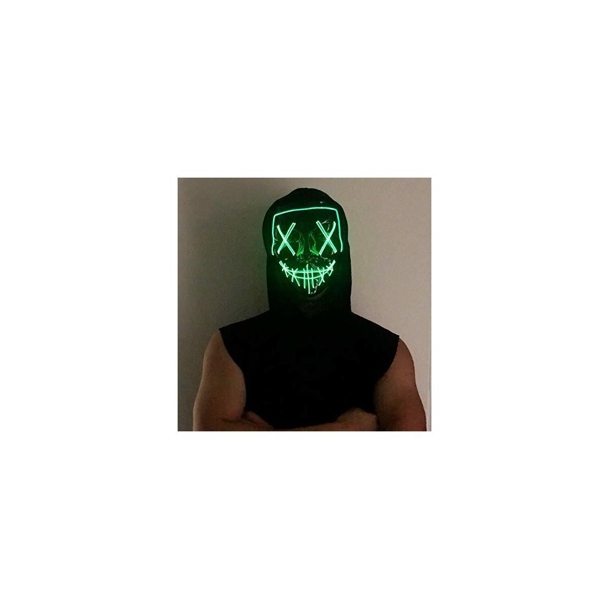 Poptrend Halloween Mask Led Light Up Mask For Festival Cosplay