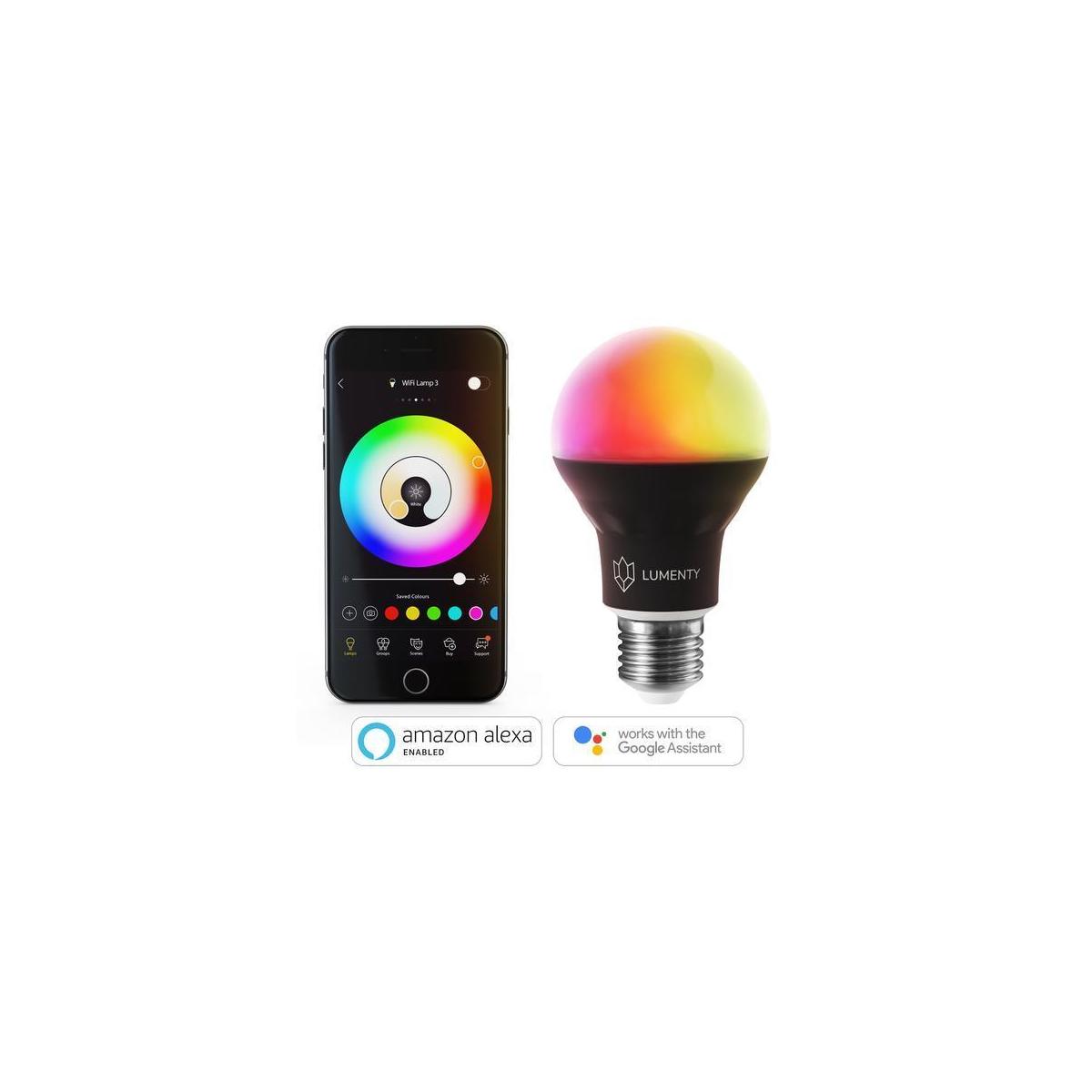 LED WiFi Smart Bulb Works With Alexa & Google Home Assistant No Hub