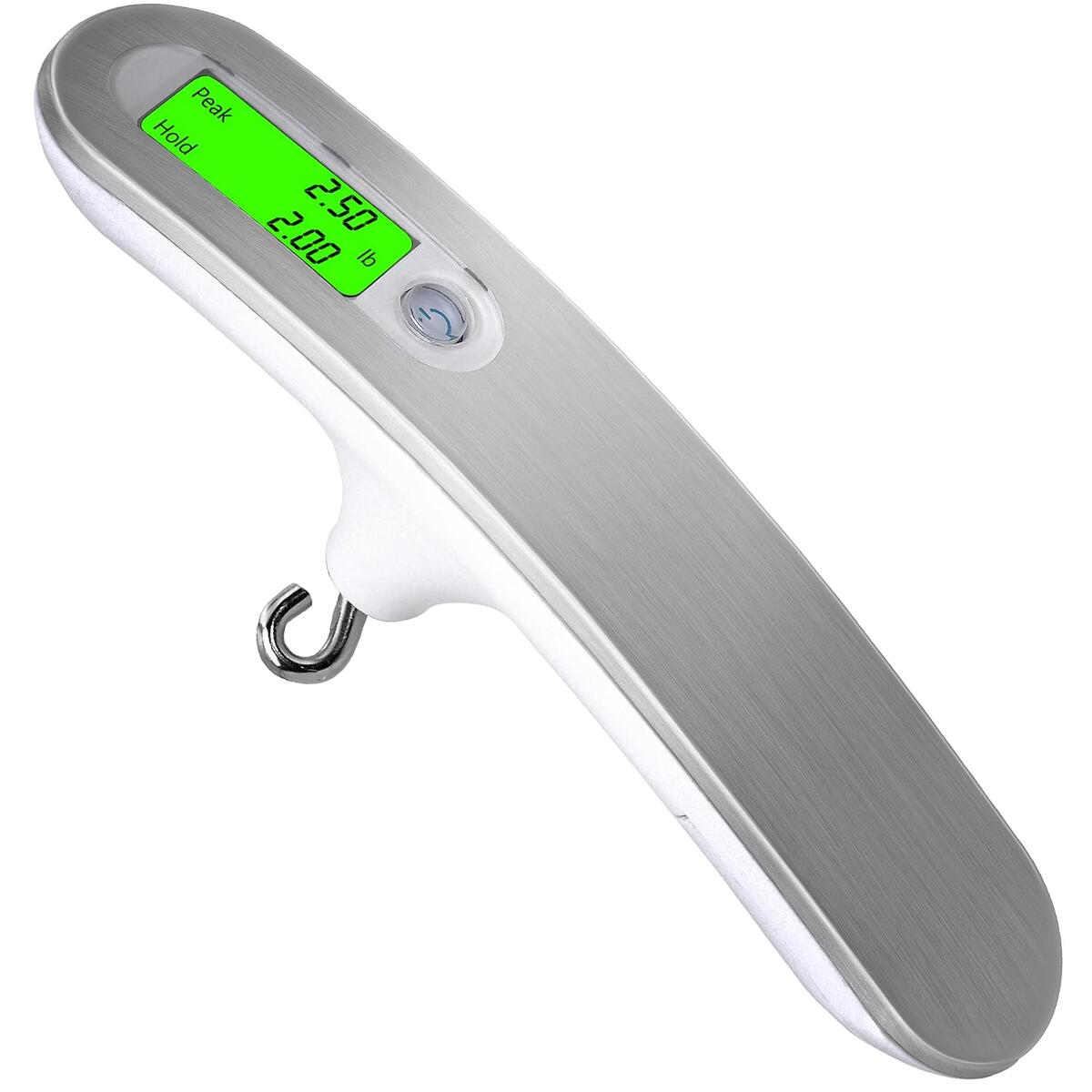 110lb Digital Archery Bow Scale Portable Luggage Scale with Backlit Display Peak & Hold Mode, g/oz/kg/lb Unit Conversion, Fits Recurve & Compound Bow, Luggage Weighing