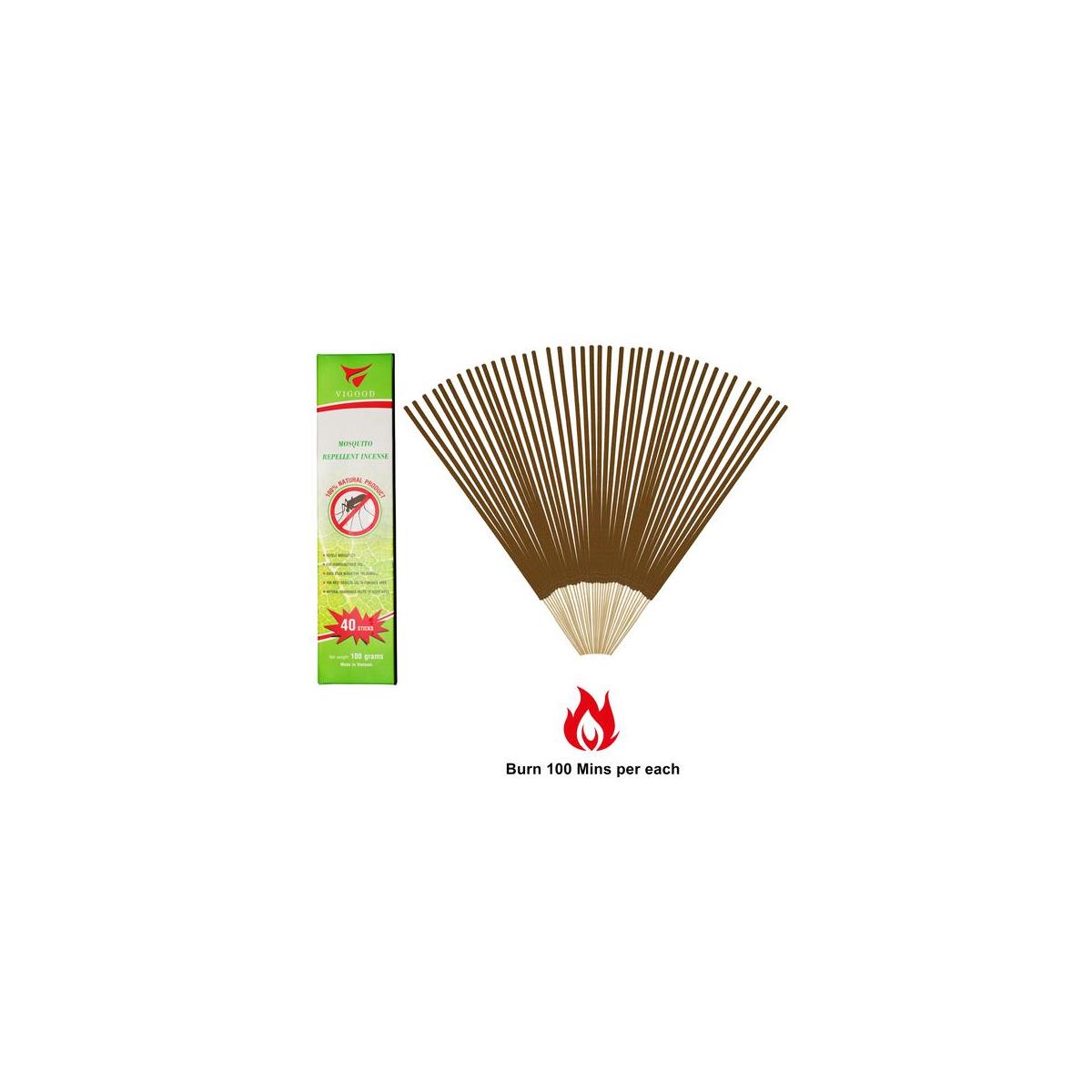 Vigood Mosquito Repellent Incense Sticks Pack Of 40 Natural Herbs