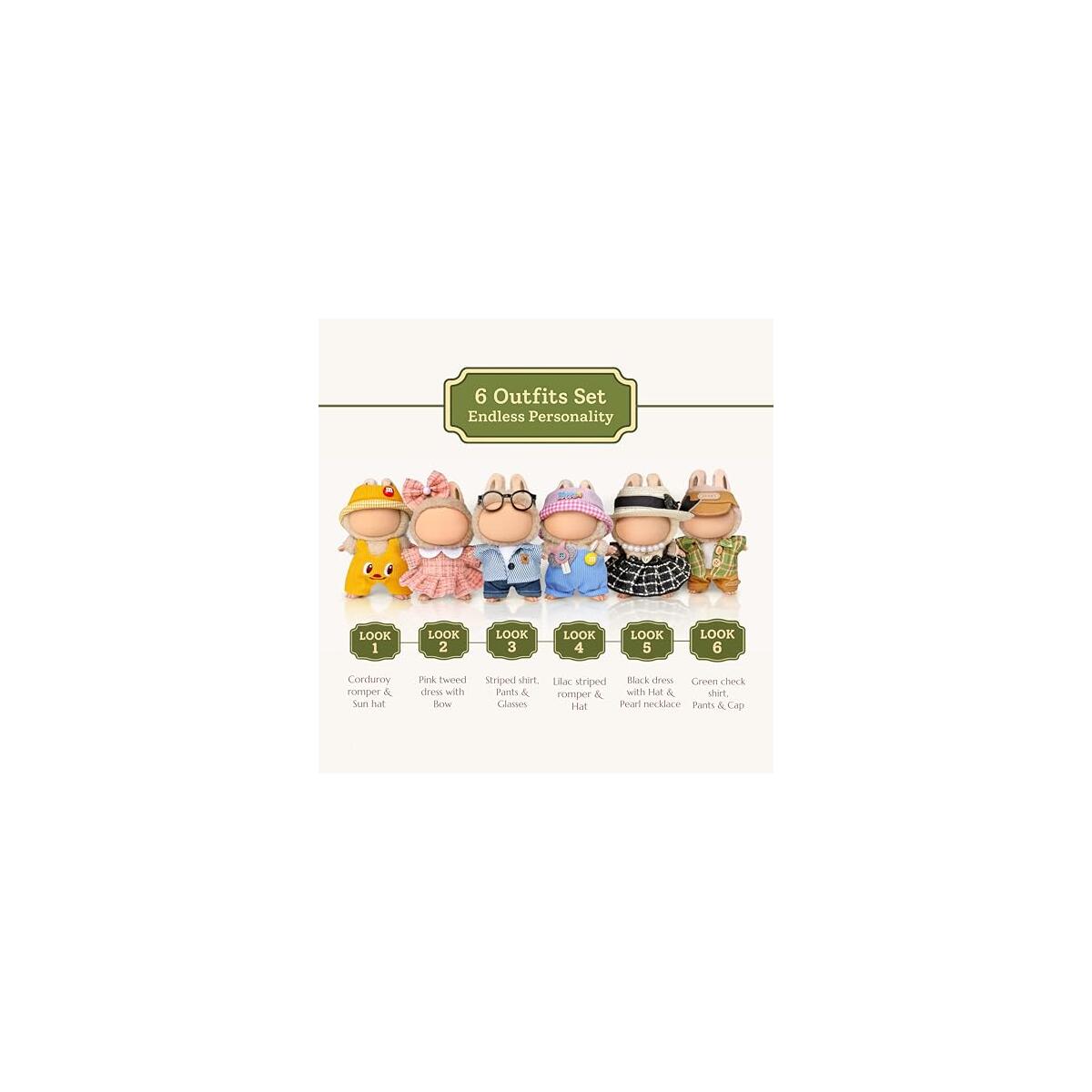 6 Clothes Sets For 17cm Collectible Dolls Cash Back - RebateKey