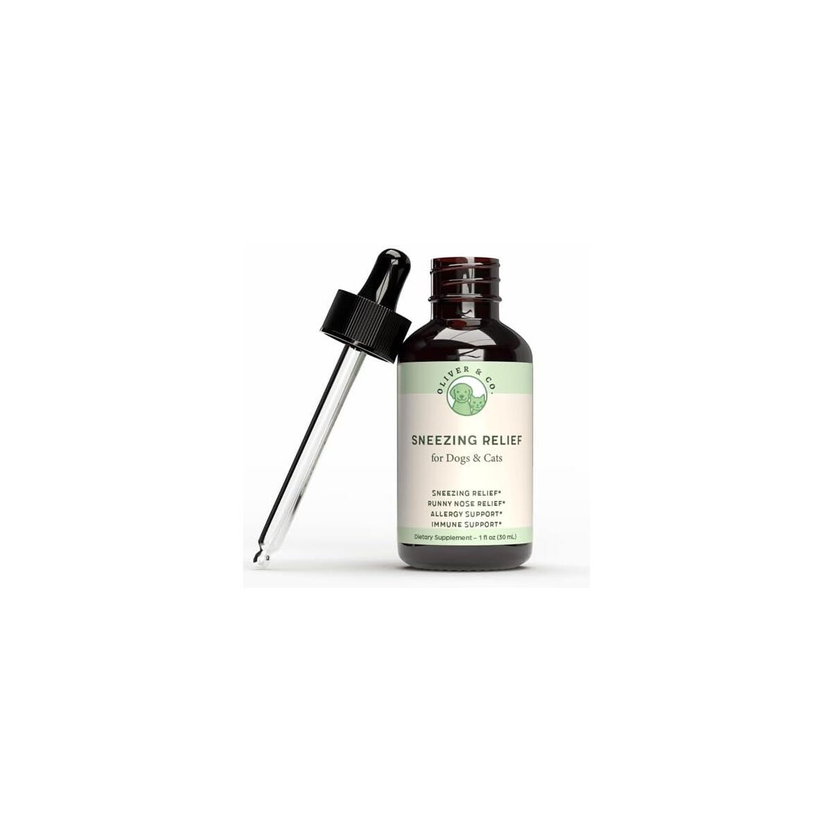Dog & Cat Sneezing Treatment - Helps to Support Sinus Health, Eye Health, Immune Health, & Much More - Cat Sneezing Relief - Nose Relief for Dogs - Allergy Relief for Cats - 1 fl oz