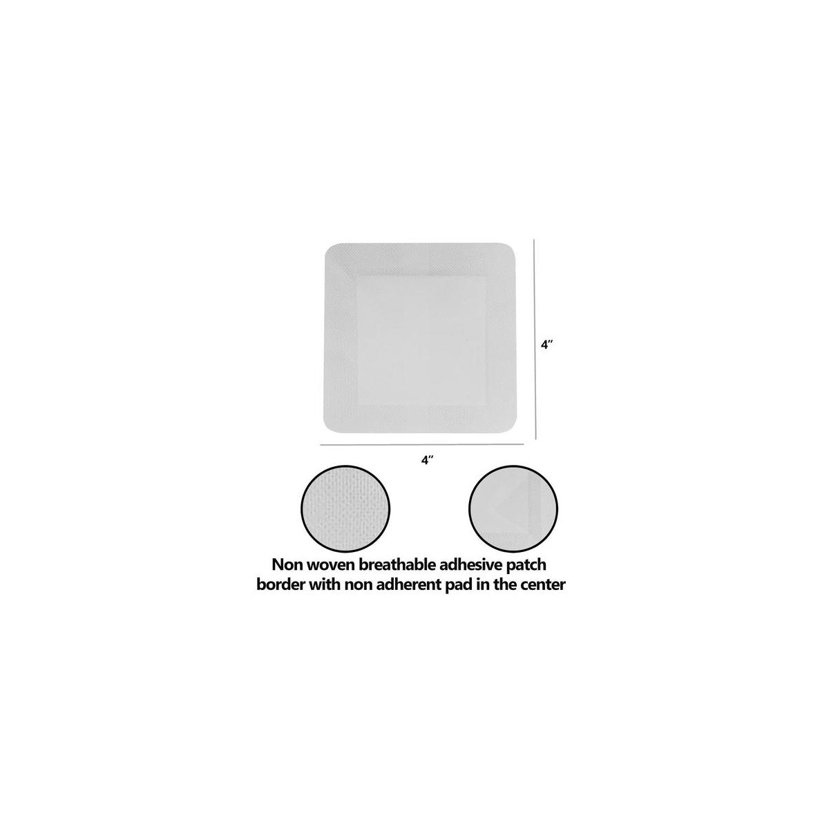 Pack Of 50 4x4 Inches Adhesive Island Dressing Sterile Silicone Foam Bandage Cashback Rebate - RebateKey