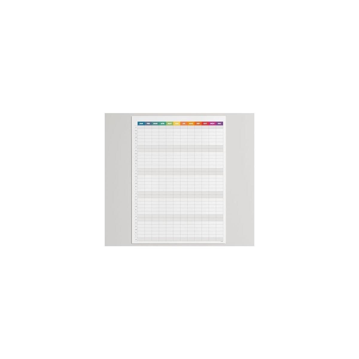 Dry Erase Wall Planner (27&times;39 in) &ndash; Double-Sided Reusable Yearly Planner with Undated Planning Board & 2026 Calendar Reference, Large Laminated Write & Wipe Wall Calendar for Home, Office, Classroom&mdash; Rolled Poster.